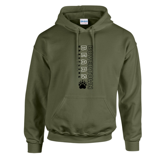 Bears Wrestling Hoodie Military Green