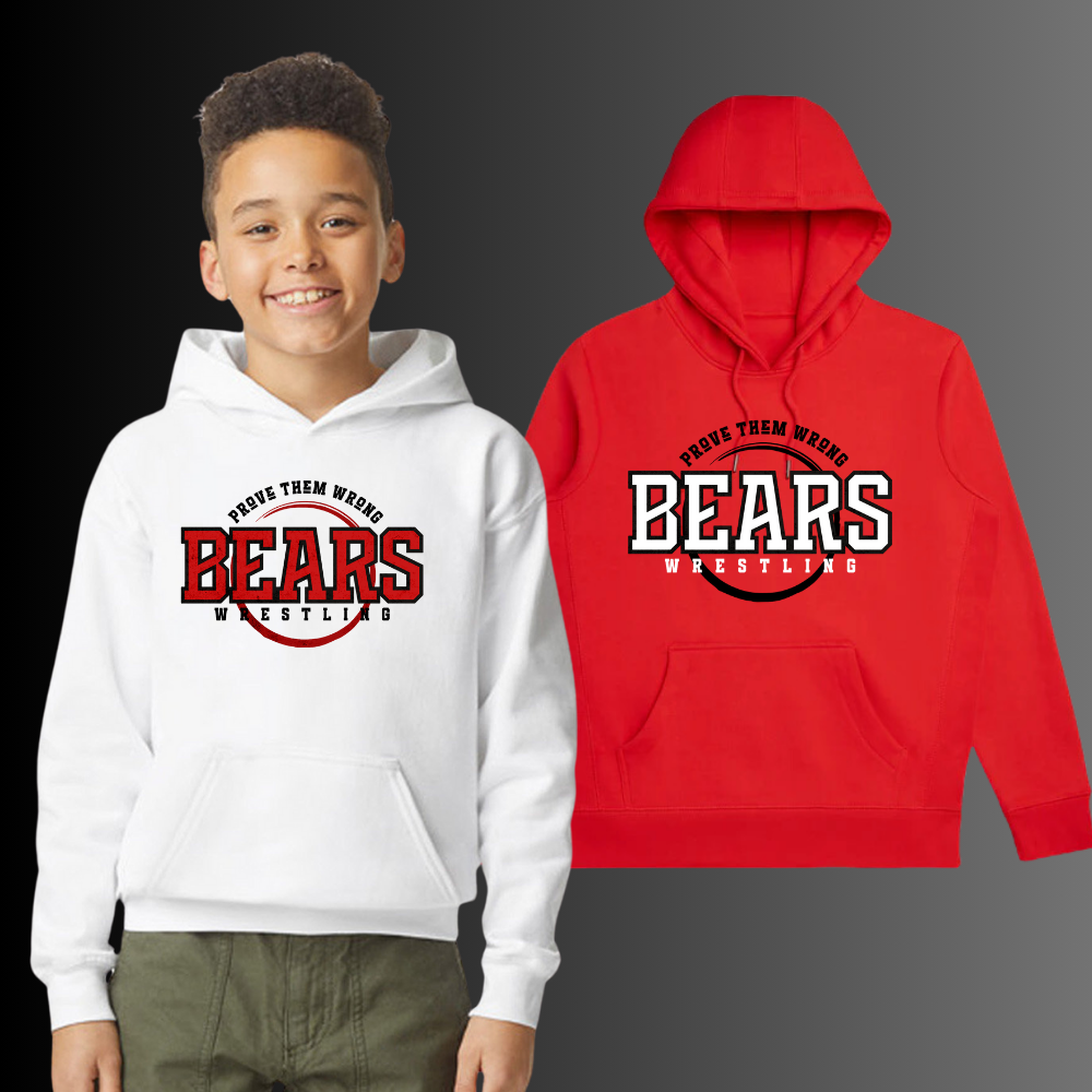 Bears Wrestling Prove Them Wrong Hoodie Youth